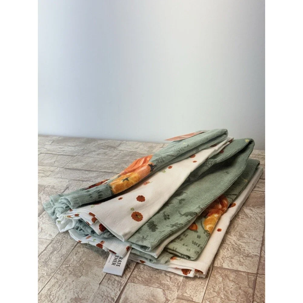 Celebrate Together HAPPY FALL Kitchen Towels 3 ~PK Lot 6 - Picture 3 of 5